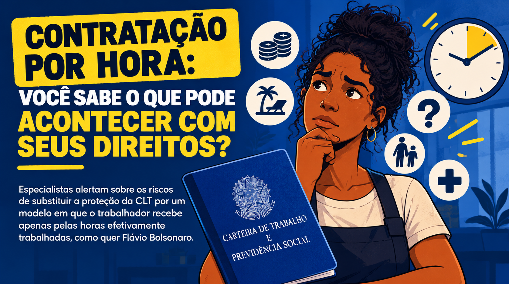 Contratação por hora: o que pode acontecer com os direitos dos trabalhadores se a CLT for substituída?